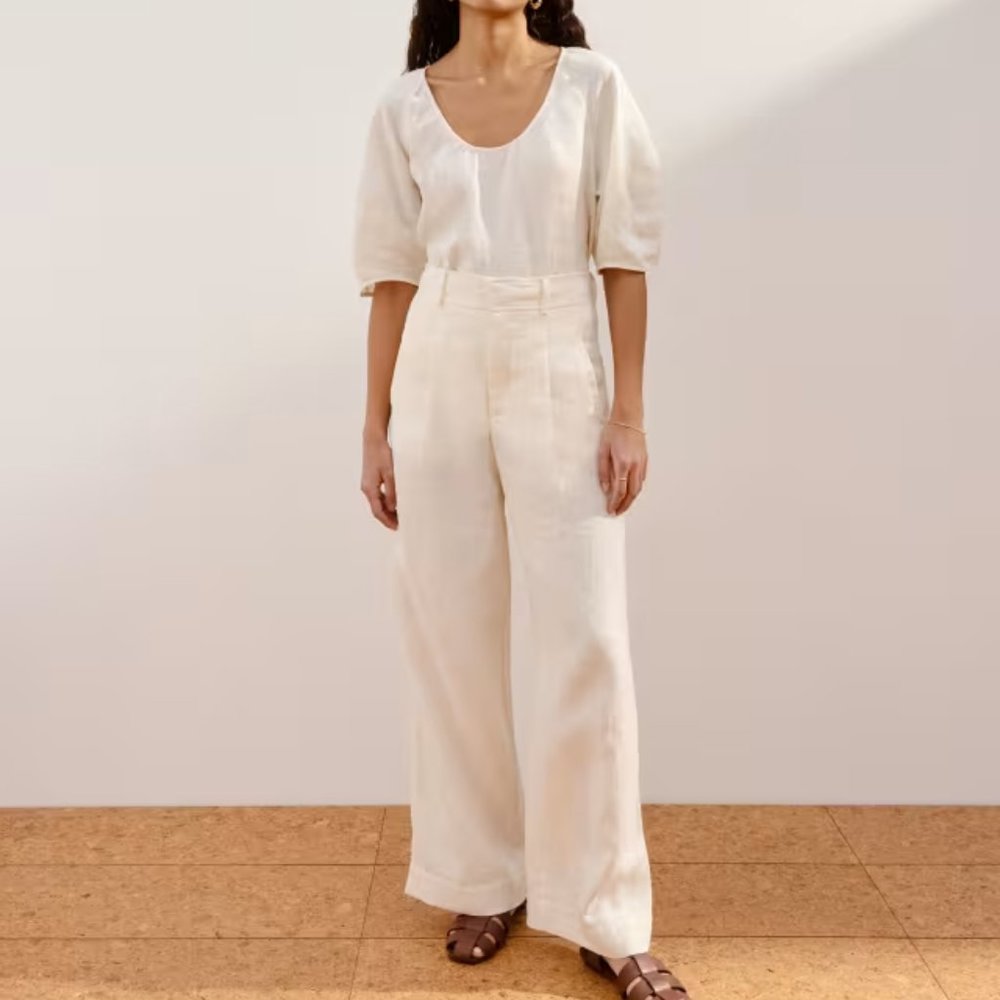 Everlane The Linen Way-High® Drape Pant - 4